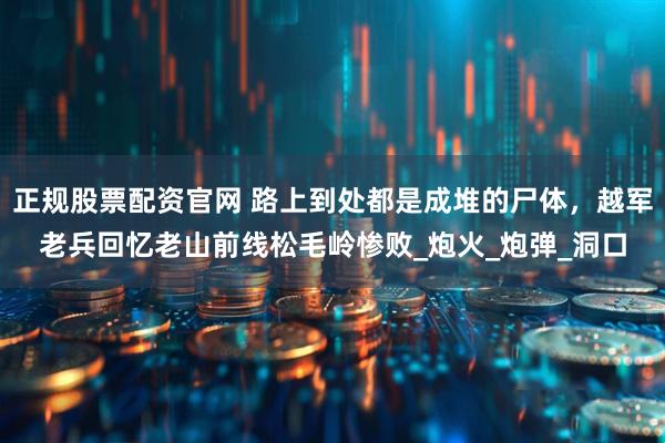 正规股票配资官网 路上到处都是成堆的尸体，越军老兵回忆老山前线松毛岭惨败_炮火_炮弹_洞口